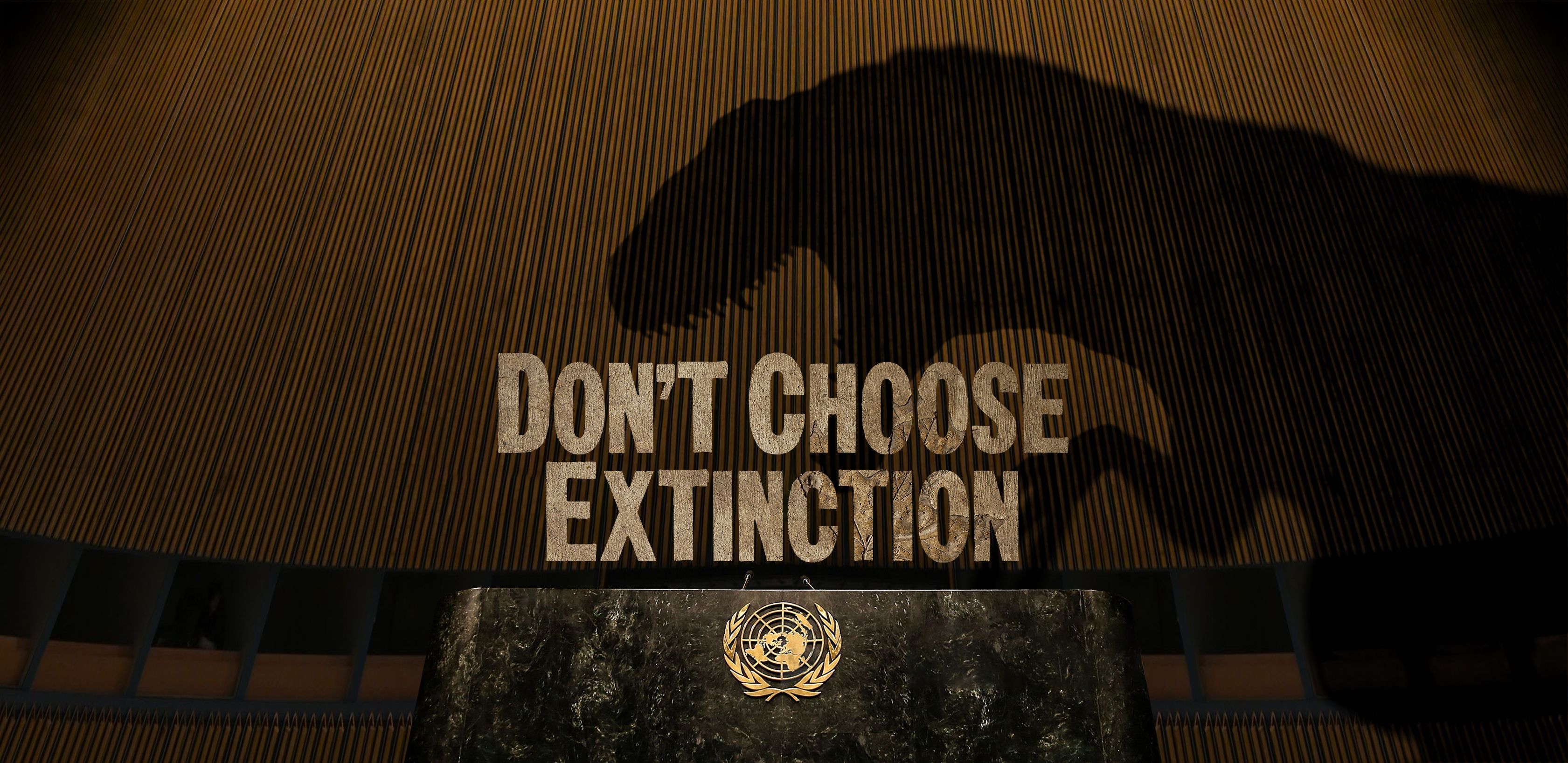 دایناسور منقرض شده در آستانه کاپ ۲۶: «انقراض را انتخاب نکنید.»