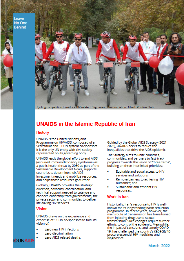 UNAIDS in the Islamic Republic of Iran