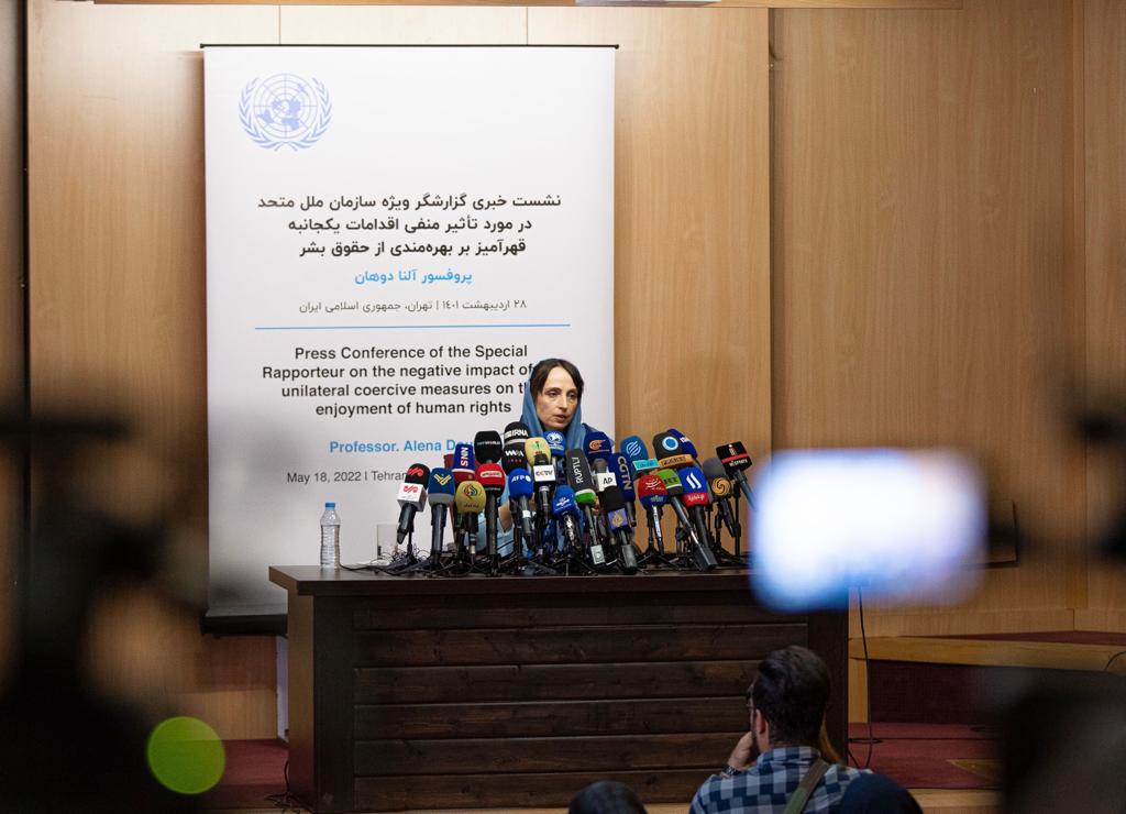 پایان سفر گزارشگر ویژه سازمان ملل متحد در مورد آثار منفی اقدامات یک‌جانبه قهرآمیز بر بهره‌مندی از حقوق بشر به ایران