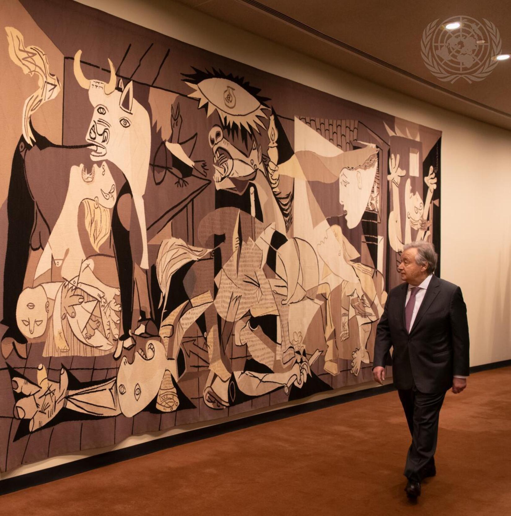 Picasso's Guernica tapestry returns to the United Nations