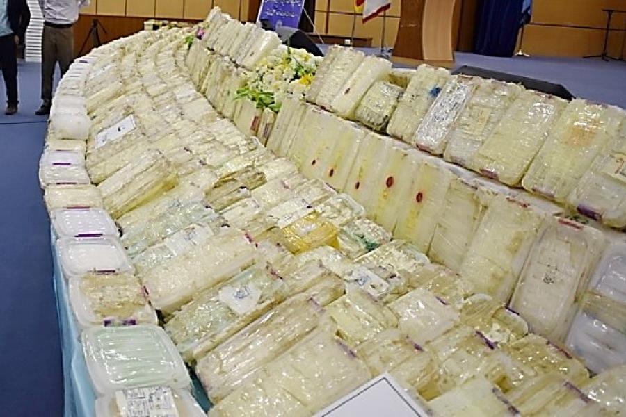 Samples of 1.4 tons of drugs seized by Iranian Law Enforcement in borders of Iran and Afghanistan